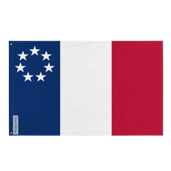 Louisiana flag 1861 – 160 x 240 cm – Polyester – Metal eyelets – Resistant