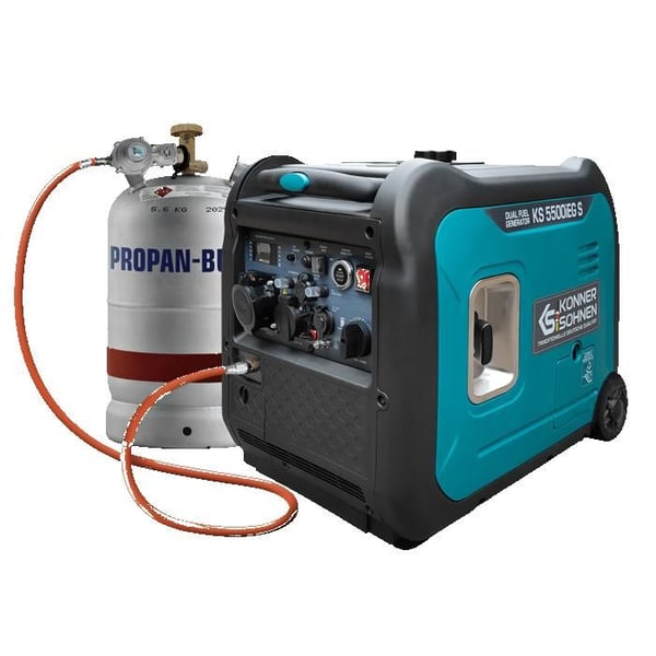 KS 5500iEG S växelriktartyp bensin-gasgeneratorset maximal/märkeffekt: 5500W/5000W
