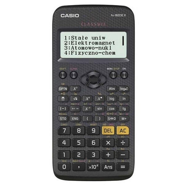 Vetenskaplig Miniräknare - Casio - FX 82 CEX - Hållbar - Intuitiv - Svart