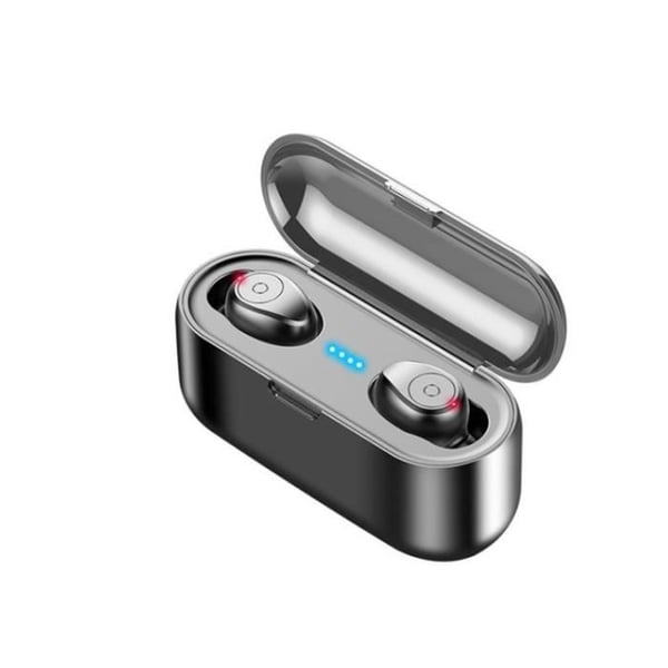 F9 Mini 5D Stereo bluetooth Trådlös bluetooth hörlurar IPX7 Vattentäta sport hörlurar med 3500mA Power Bank laddare