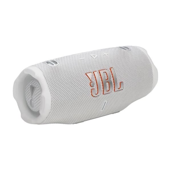 Bärbar Bluetooth-högtalare - JBL Charge 6 - Vit - Vattentålig och stöttålig