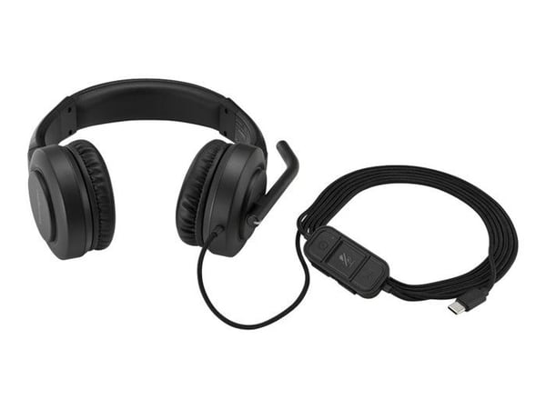 Professionell USB-C mono headset - Kensington - H1000 - Bullerdämpande mikrofon - Pro komfort