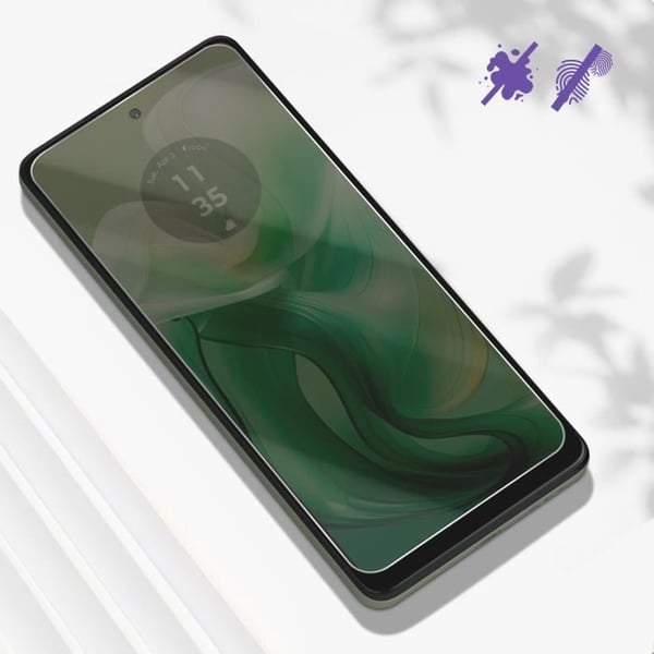 Härdat glas - AVIZAR - Motorola Moto G04 och G24 - 9H hårdhet - Anti-repa - Transparent