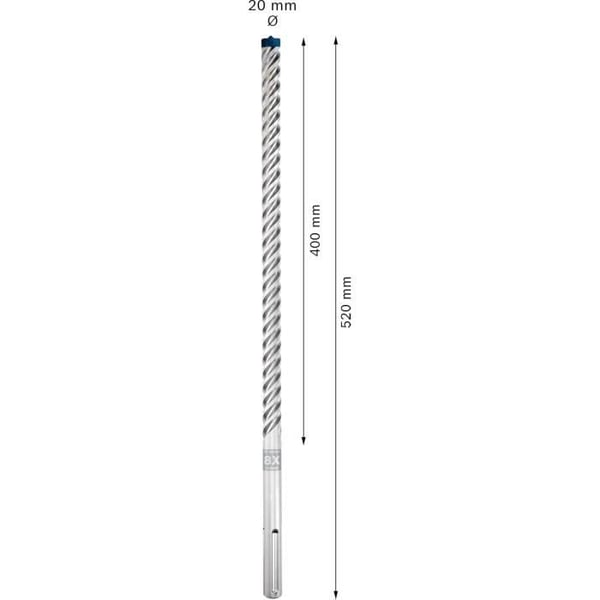 Bor för slagborr EXPERT SDS max-8X 20 x 400 x 520 mm 5 st - Bosch Tillbehör 2608900266