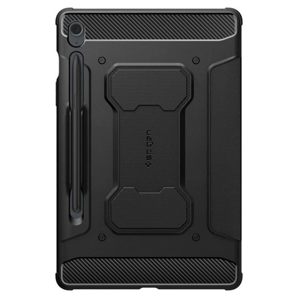 Cover til Samsung Galaxy Tab S9 FE - Spigen Rugged Armor Pro - Sort