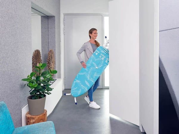 Strygebræt Leifheit Air Board M Compact Plus 72586, strygebræt med stik & ledningsguide, Thermo Reflect betræk 120x38cm