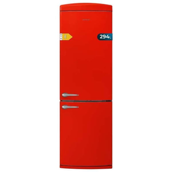 Kylfrys - CECOTEC - CoolMarket Combi Origin 294+ - Röd - Total No Frost - 294L