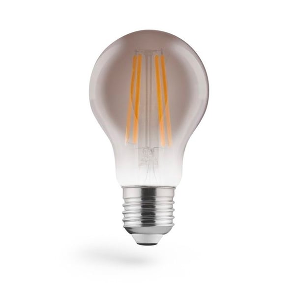 Dekorativ LED-lampa - E27 8W 380 lm - vintage rökigt glas - dimbar varmvit - integrerad LED