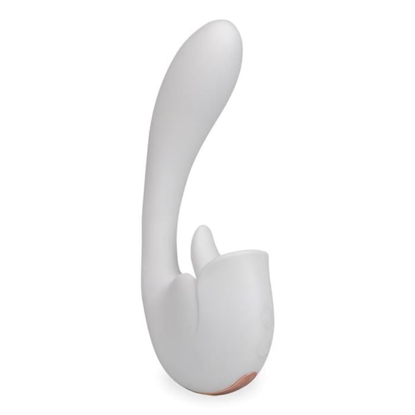 Rabbit vibrator med tunga Adore - Vit