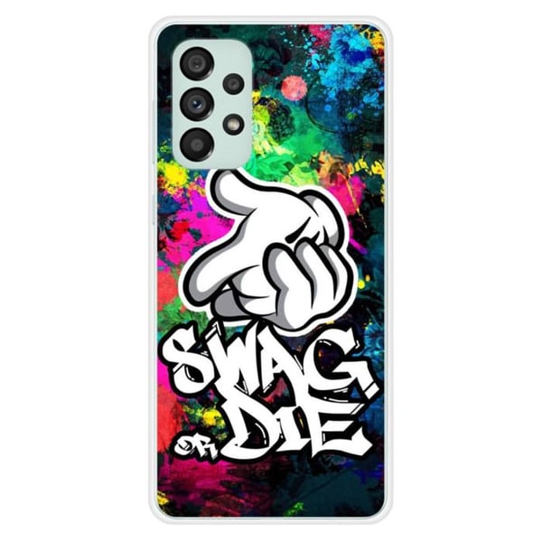 Siliconfodral - Kompatibel med Samsung Galaxy A73 5G - design swag or die
