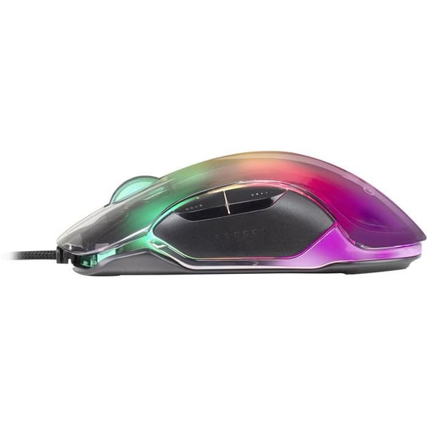 Souris Gaming - Mars Gaming - MMGLOW Noir - RGB Chroma-Glow - Ultra-Lätt - 12800 DPI