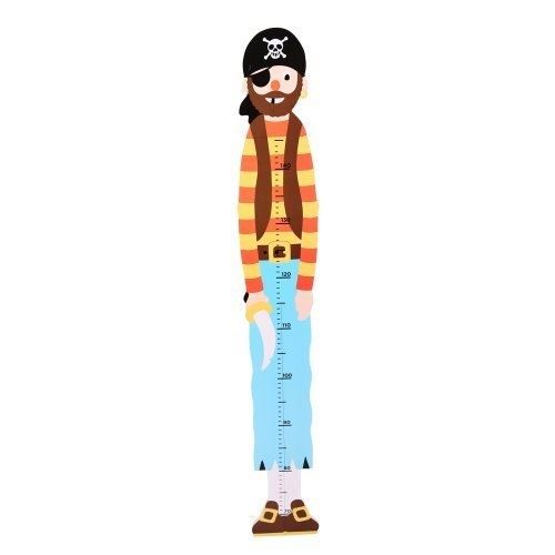 BIGJIGS TOYS - BJ598 HEIGHT (PIRAT) - 1m höjd diagram för barn - Flerfärgad
