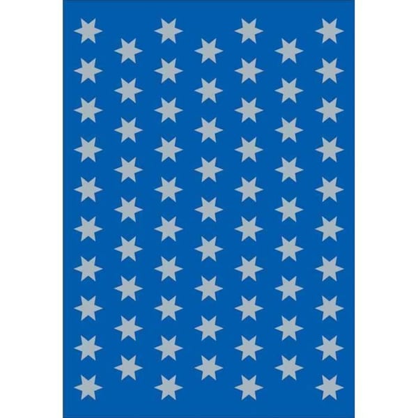 Julklistermärken - HERMA - Stjärnor - Silver - 8 mm - 3 ark med 67 etiketter