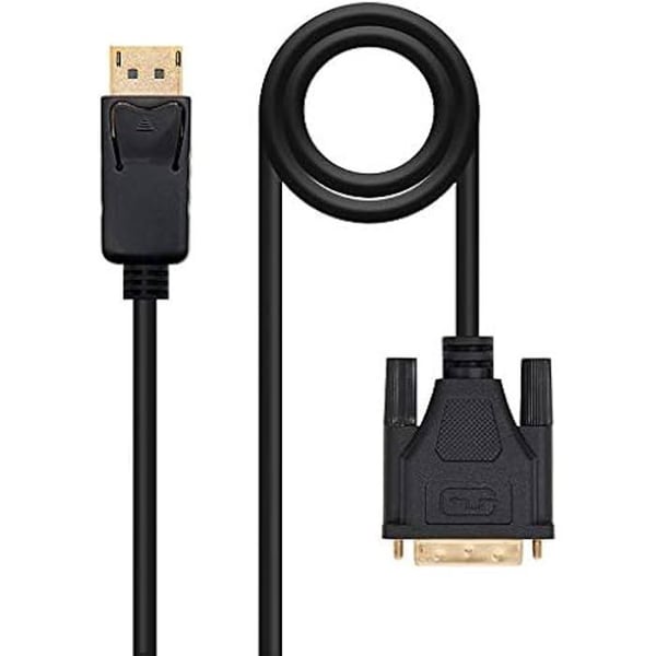 Nanocable 10.15.4502 - Nanocable-DisplayPort till DVI-omvandlarkabel, DisplayPort/M-DVI/M, Svart, 2,0 m