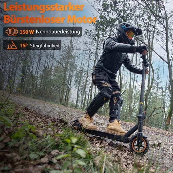 KuKirin S1 MAX 36V10,4Ah elektrisk scooter, sammenfoldelig off-road 8 tommer