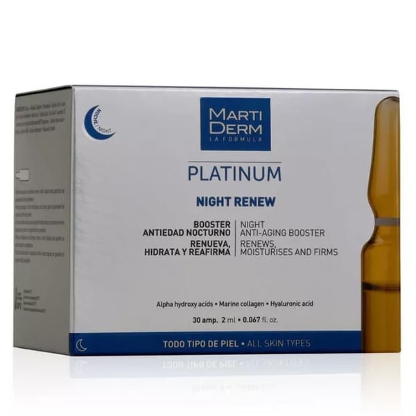 MartiDerm Platinum Night Renew 10 flaskor