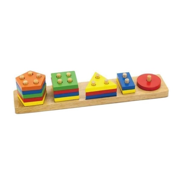 Utbildningsspel - VIGA - 6934510585587 - Flerfärgad - Från 18 månader - Färg-, form- och hål-sortering
