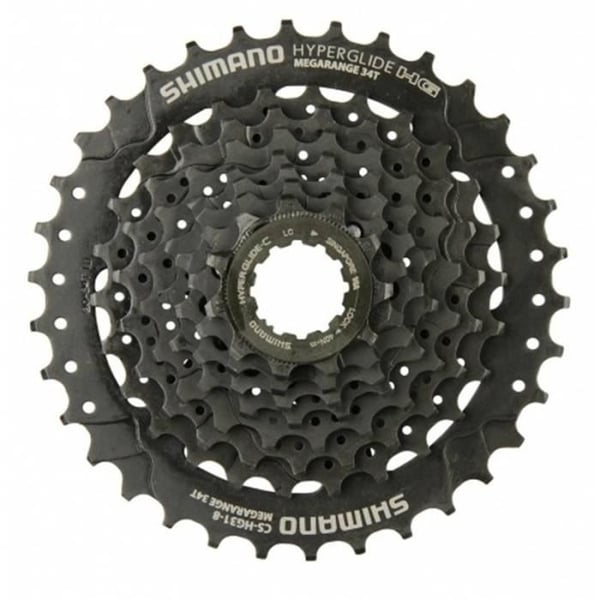 SHIMANO HG31 8v MTB-kassett - HyperGlide Technology - Förhållande: 11x32 - Blandat - Vuxen