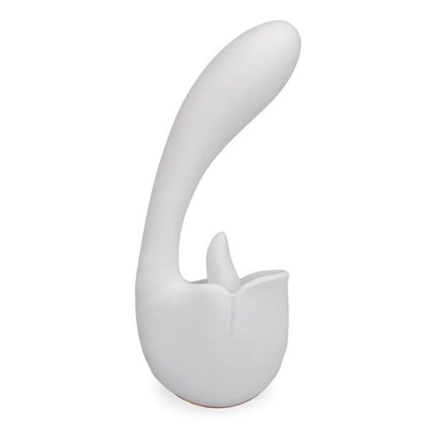 Rabbit vibrator med tunga Adore - Vit