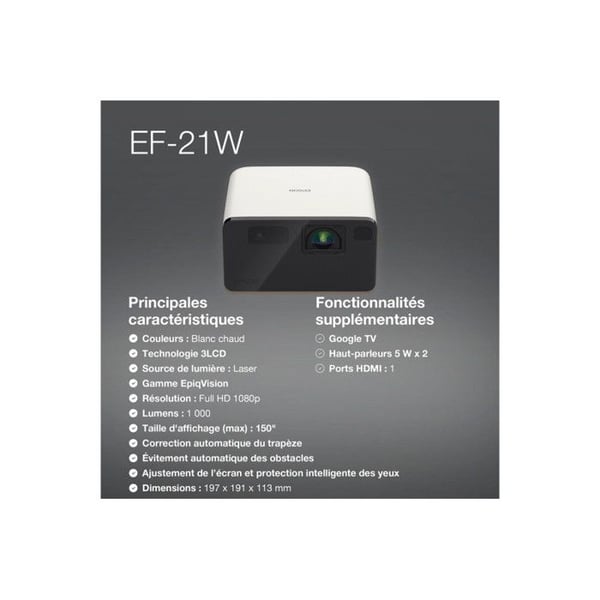 Epson EF 21W projektor