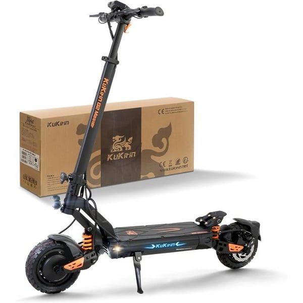 KuKirin G2 Master - Sammenklappelig elektrisk scooter - Hjul 10" - 60KM/H - Motor 1000 W x 2 - Batteri 52V 20,8Ah - Rækkevidde 70 km