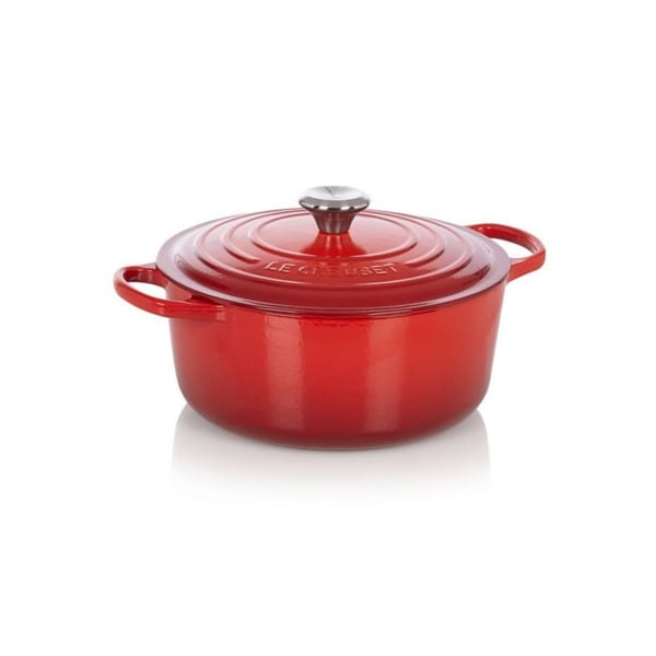 Grillgryta - LE CREUSET - Signature - 26 cm - Gjutjärn - Emaljerad