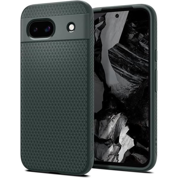 Coque Souple - Spigen - Liquid Air - Grön - Stötålig - Ergonomisk Utformning - Sound Tunnel Tech