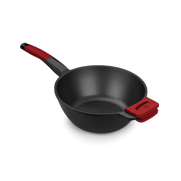 Wok - BRA - PREMIÄR - Ø 28 cm - Röd/Svart - Kompatibel med alla typer av spisar