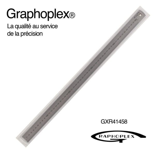 Graphoplex - Flexibel stålregel tjocklek 0,5mm bredd 13mm längd 50cm