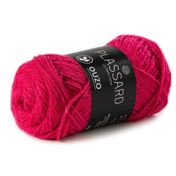 Plassard - Jute tråd för modeaccessoar Ouzo Rose fuchsia 34