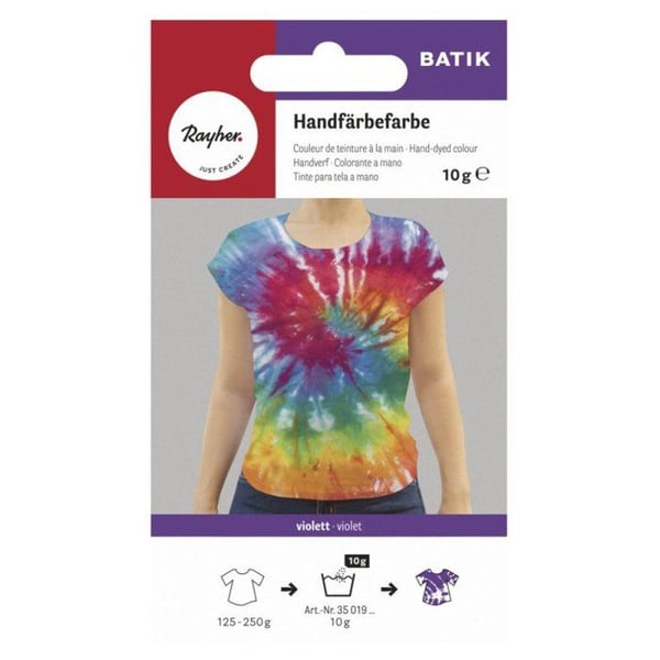 Batik - handfärg, lila, 10g