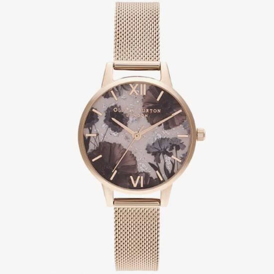 Damklocka - Olivia Burton - OB16SP21 - Läder och rostfritt stål - 34 mm urtavla - Quartz