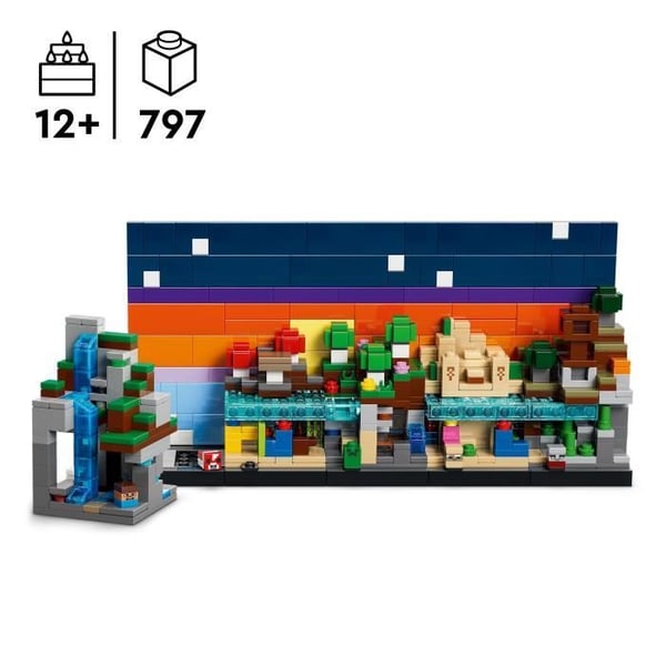 LEGO Minecraft 21589 Mini Biomer - Byggleksak för pojkar eller flickor från 12 år