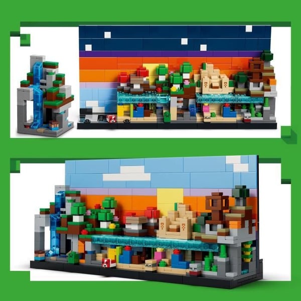 LEGO Minecraft 21589 Mini Biomer - Byggleksak för pojkar eller flickor från 12 år