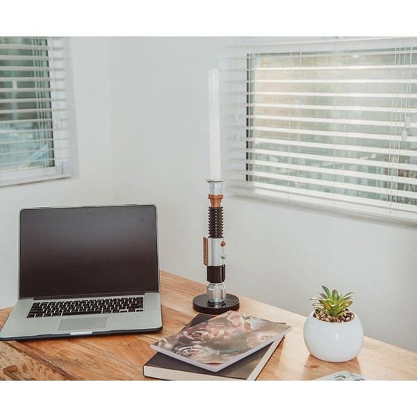 UKONIC - Star Wars - Bordlampe Obi-Wan Kenobi Blå LED Lasersvärd - 60cm- USED