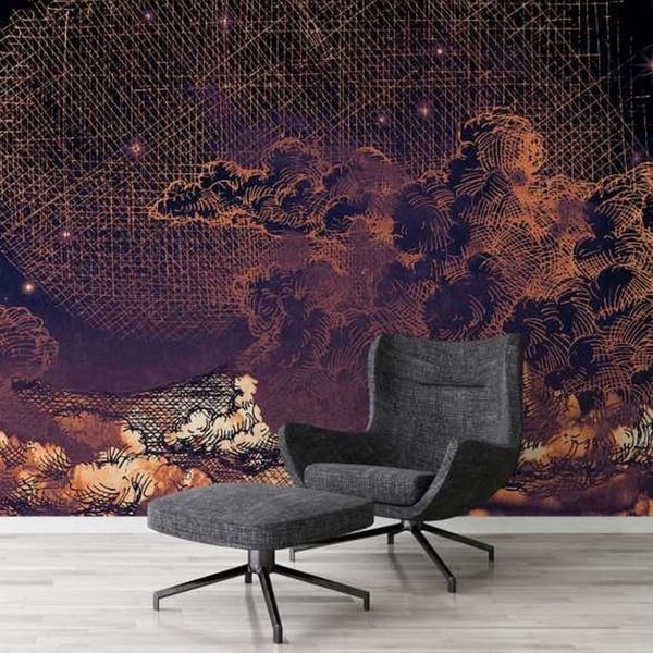A.S. Creation Tapetkollektion Atelier 47 DD117725 Landskap &amp; Ram Lila Lila