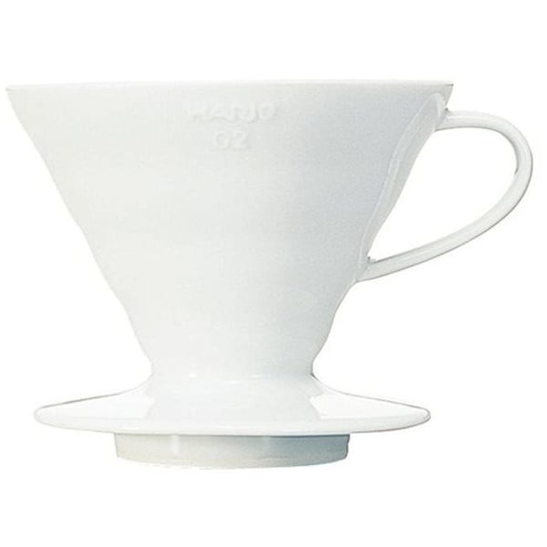 Kaffekanna - HARIO - Dripper V60-02 - Keramik - Vit - 0,45 L