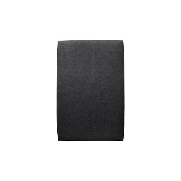 Sänggavel Klädd Svart Tyg L 90 cm - Tjocklek 10 cm stoppad - Design sänggavel i massivt trä