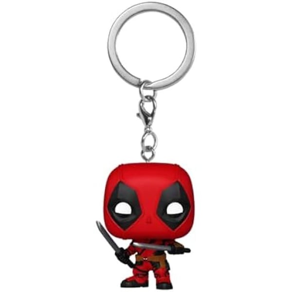 Nyckelring - Funko Pop! - Deadpool - Mini-figurin i vinyl - Röd - Present för fans
