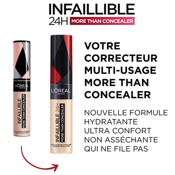 Korrektor och Foundation - L'OREAL PARIS - Infaillible 24h - Färg 324 Havre - Beige - 1 enhet