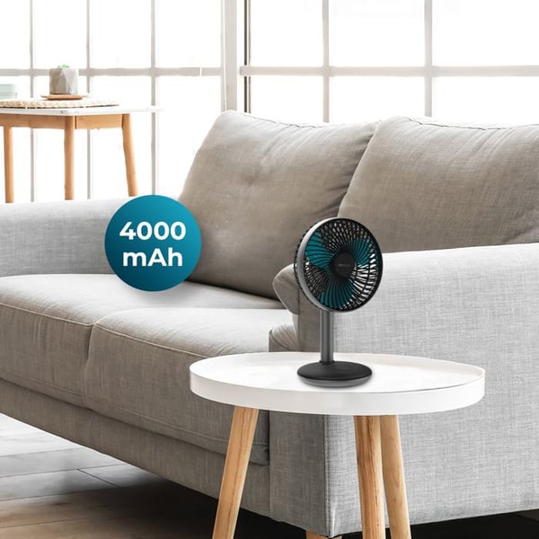 Cecotec Bordsfläkt utan sladd EnergySilence 4000 Portabel Bord Mörk