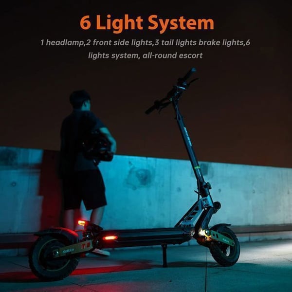 KUKIRIN G2 MAX - Sammenklappelig Elektrisk Scooter - Motor 1000W - Batteri 48V 20Ah - Rækkevidde 80KM - Max 55KM/H - Hjul 10'' - Sort