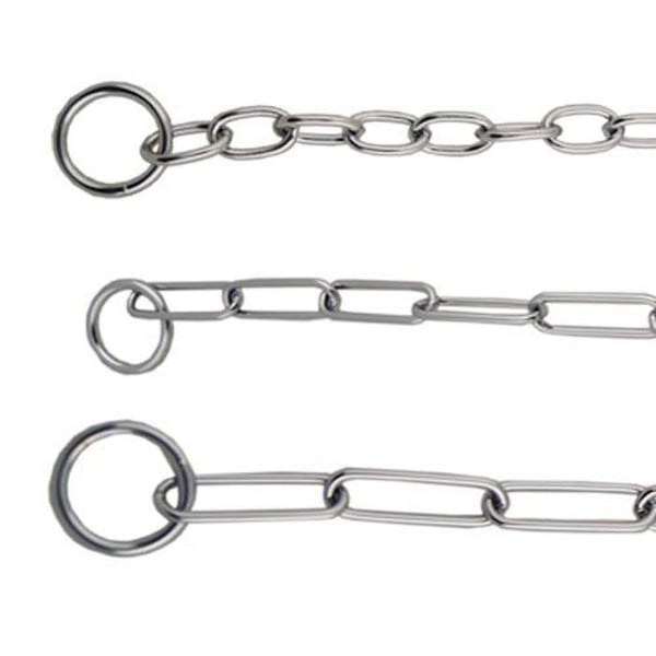 Kedjor i förkromad stål 3mm. x 60cm. MEDIUM LÄNK LÄNK