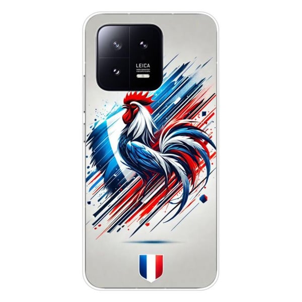 Tryckt silikonfodral som är kompatibelt med Xiaomi 13 French Rooster