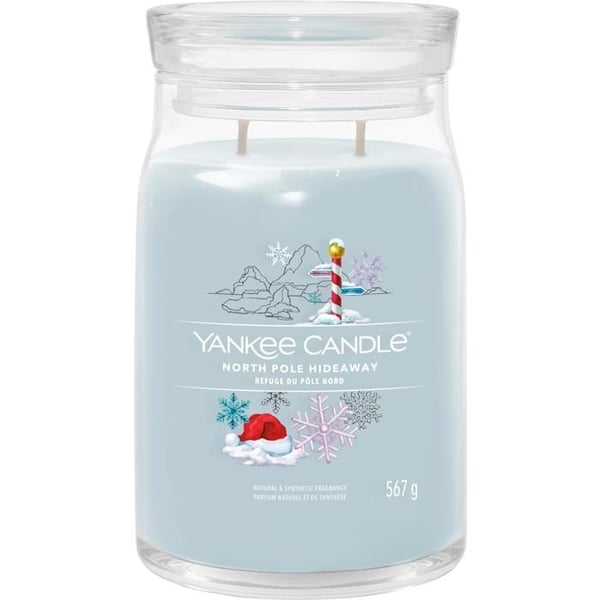 Doftljus - YANKEE - North Pole Hideaway - 567 g - Sojavax - 90 h brinntid