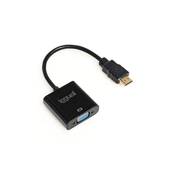 HDMI till VGA-adapter - iggual - IGG317303 - Ljud 3,5 mm - Flerfärgad - 3 års garanti