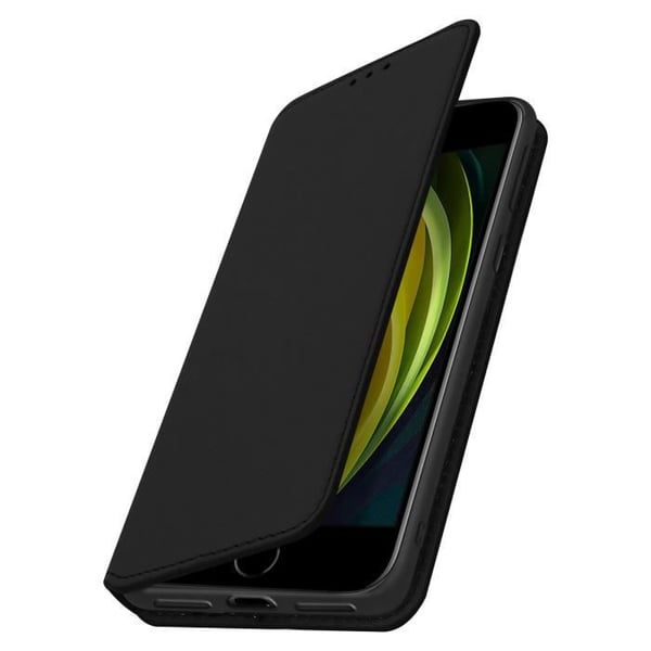 Hus - AVIZAR - iPhone SE 2020 / 8 / 7 - Ekoskinn - Svart - Stödfunktion