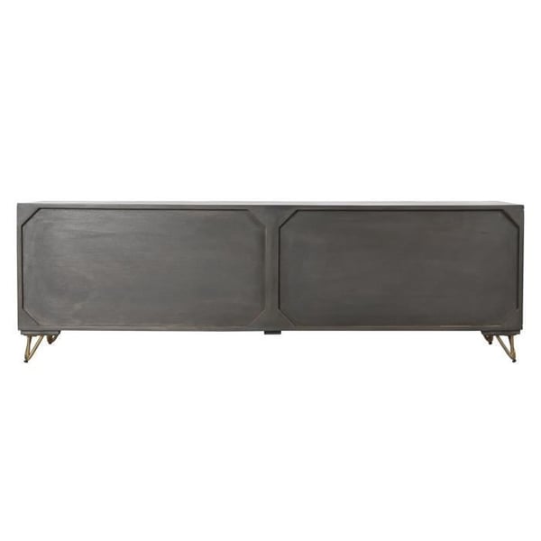 TV-Möbel - Modern - Mangoträd - Metall - 160 cm - 2 Dörrar - Brun