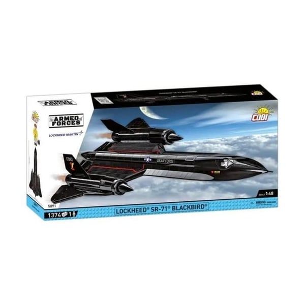 Konstruktion spel - COBI - Lockheed SR-71 Blackbird - 589 delar - Svart - Att montera själv