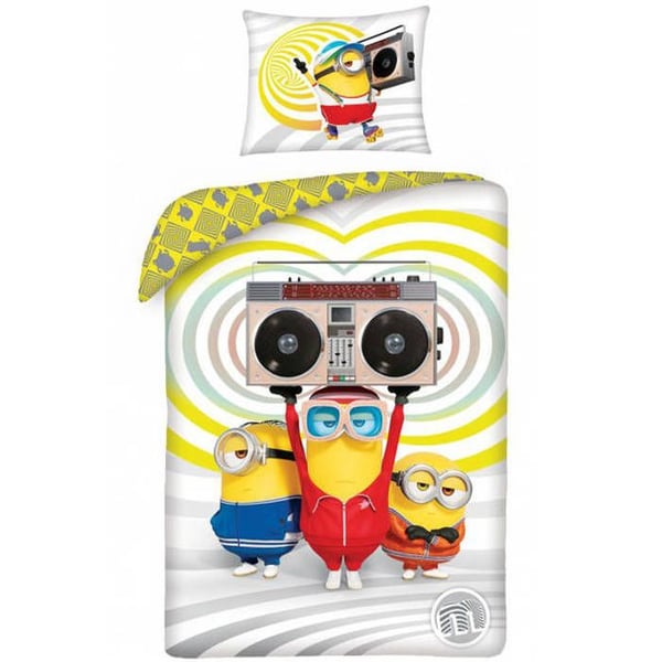 Sängset - Minions - 140 x 200 cm - 100% bomull - Örngott ingår